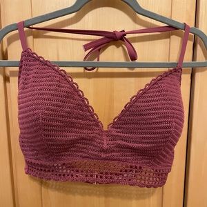 Crochet bikini top